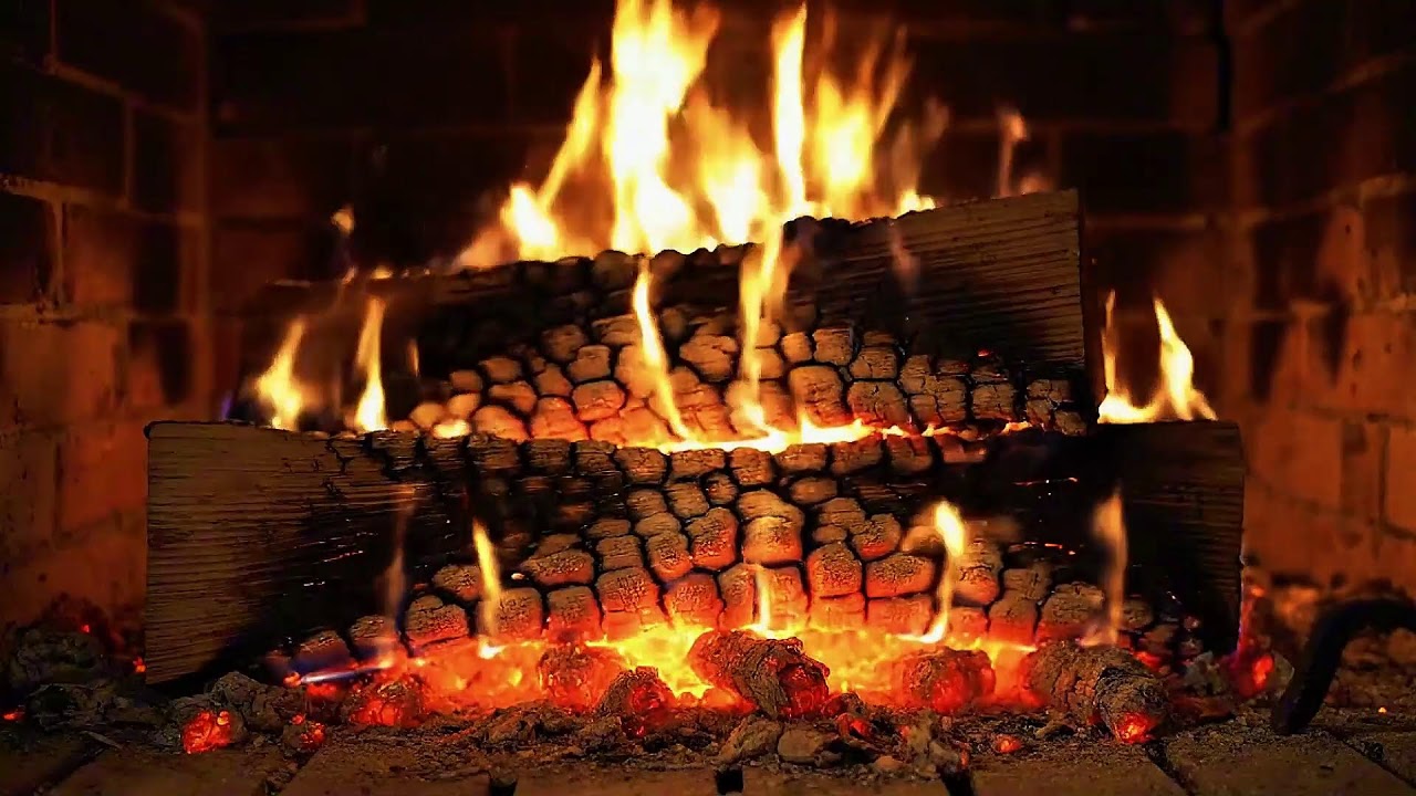 Fireplace Ambience Live 24/7 | Relaxing Crackling Fire Sounds in 4K