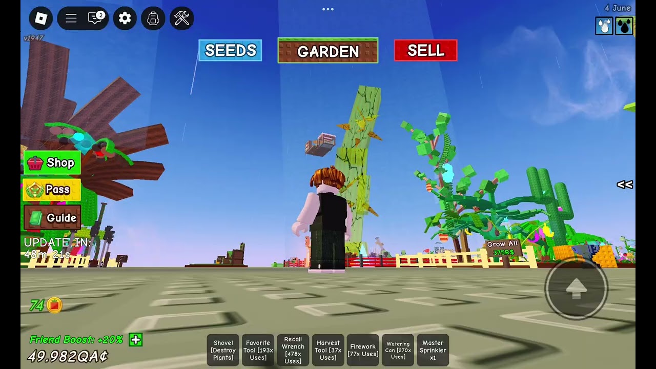 Grow a garden admin abuse