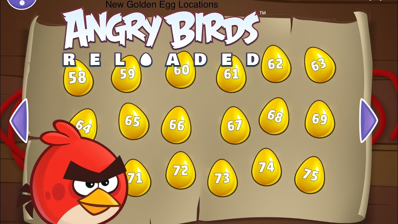 Angry Birds Reloaded New Golden Egg Locations!