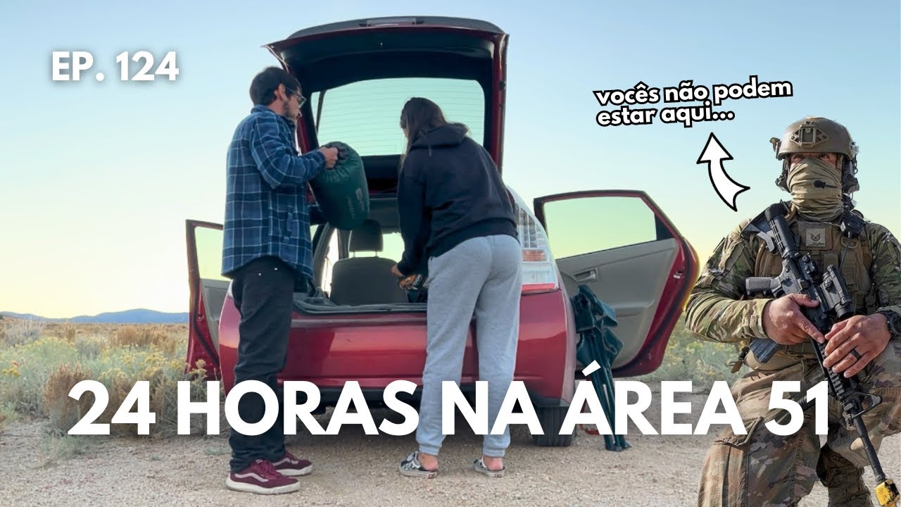 DORMINDO EM UM CARRO NA ÁREA 51. EP. 124