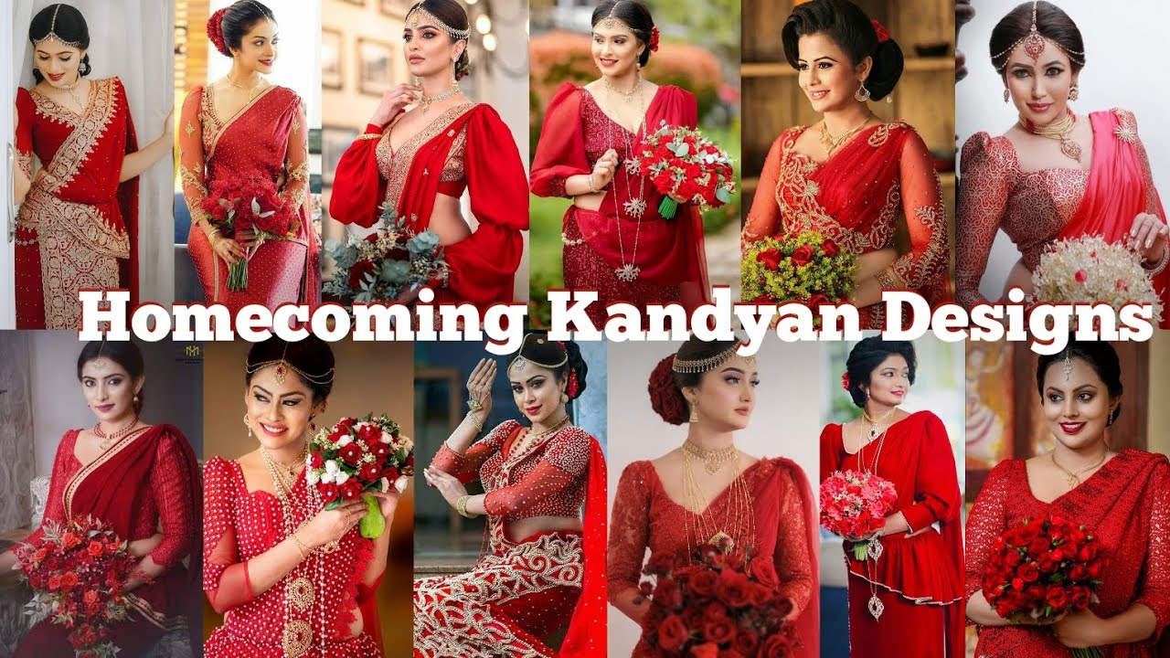 Homecoming Kandyan Saree Designs || Red Kandyan || Sri Lankan Bridal Kandyan  @kawifashion8799 
