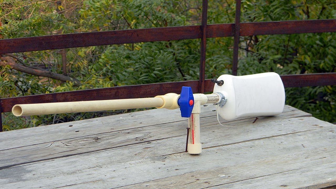 How to make a Gun using PVC Pipe | Homemade Air Gun | PVC Gun