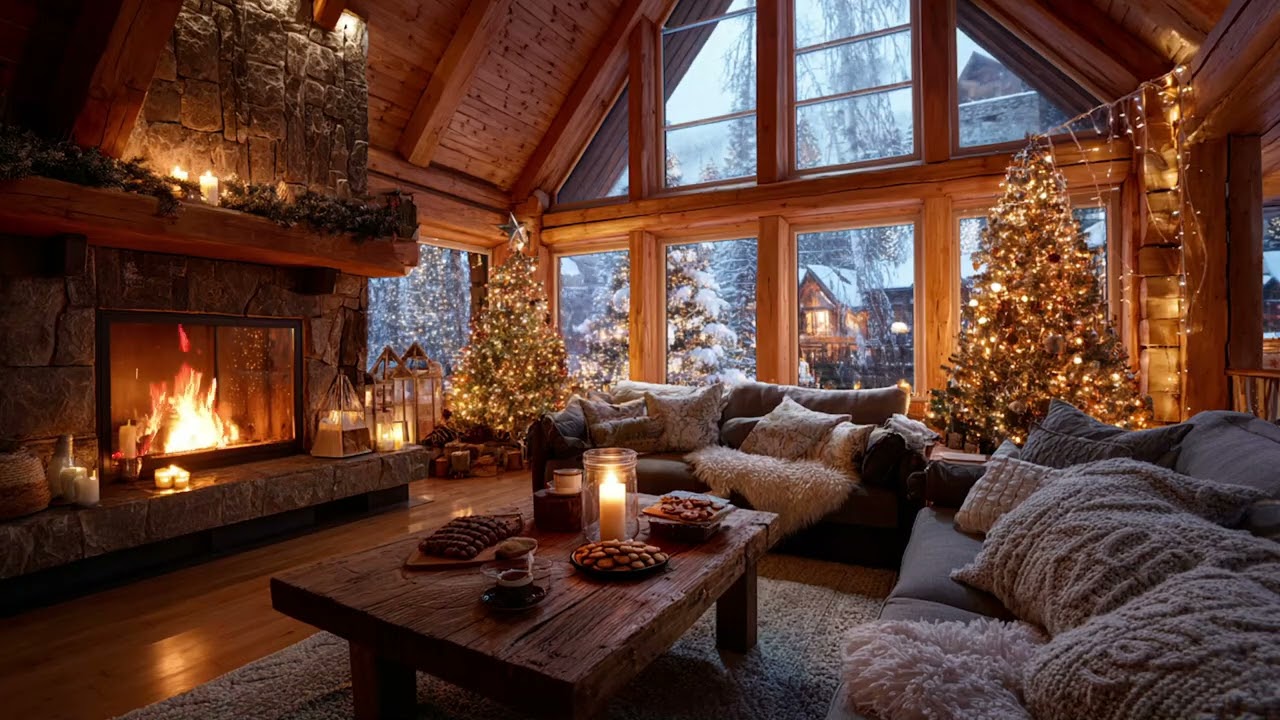 Cold Wind Outside, Fire Whispering Inside | A Night Made for Rest 🌬️🔥🌙