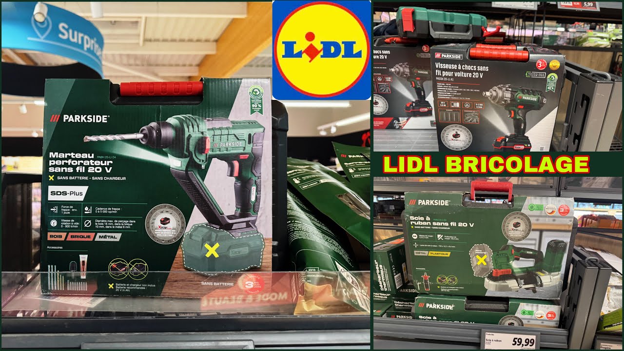 LIDL BRICOLAGE PARKSIDE - ❤️ HEUREUSE DE VOUS RETROUVER #parkside #lidl #bricolage