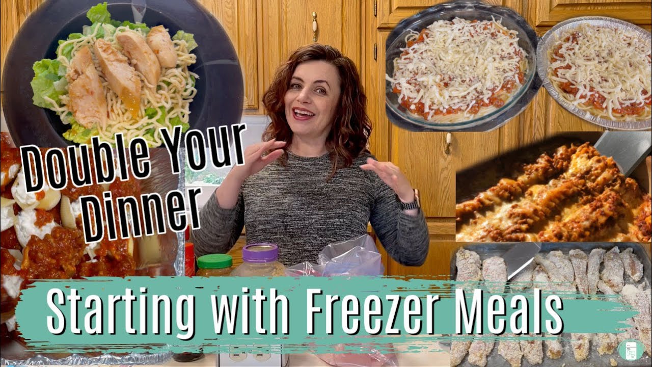 Doubling Your Dinner to FILL YOUR FREEZER | Family Meal Prep | Freezer Meals