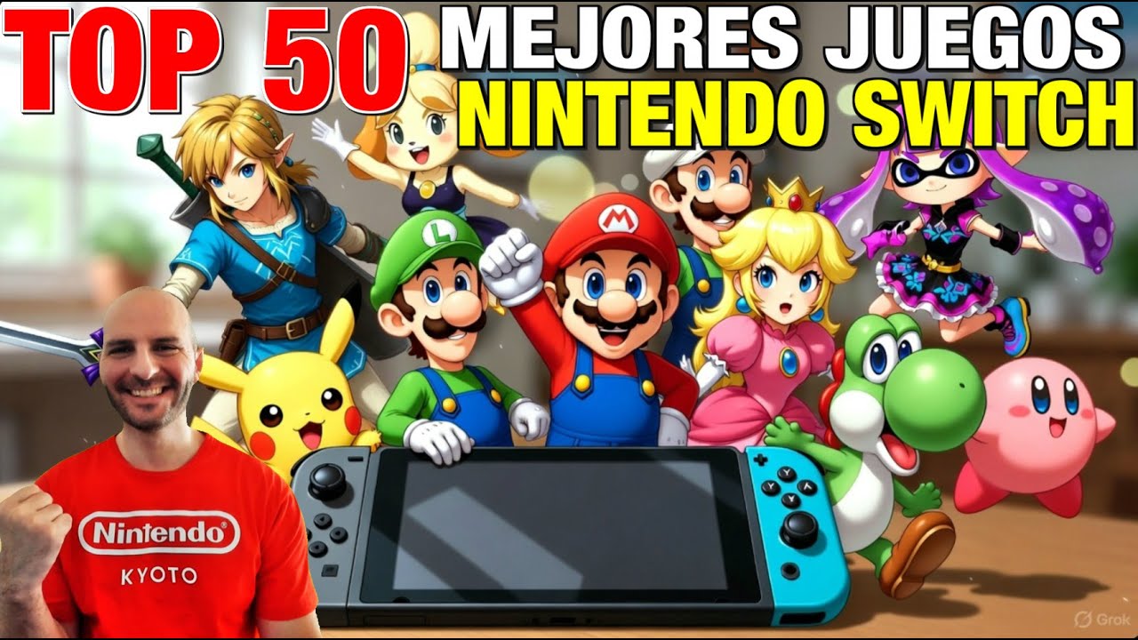 🔥 TOP 50 MEJORES Juegos De NINTENDO SWITCH 🔥 Por Sasel