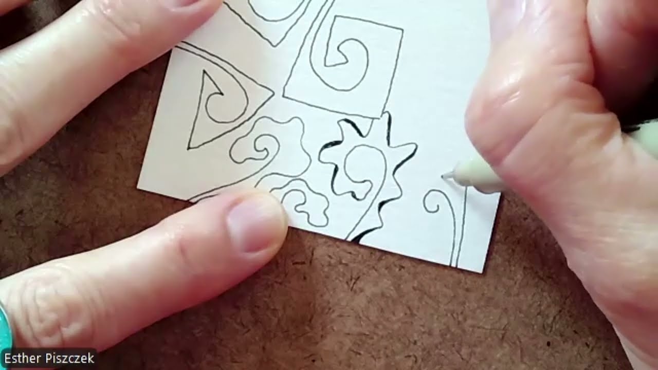 Zentangle (R) Explore with Esther Piszczek, CZT: Elirob, Judy Murphy