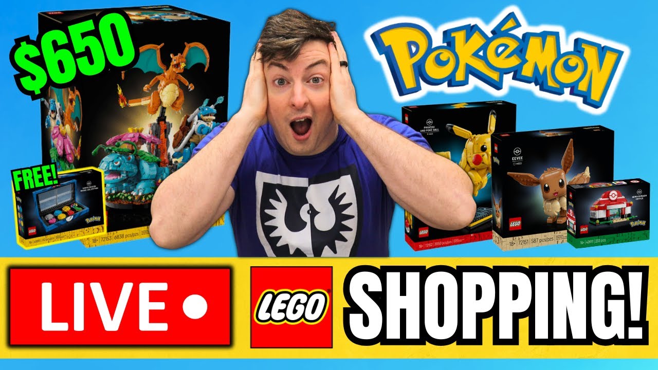 Lego Pok&eacute;mon Set Release Party! How Quickly Will Everything SELL OUT??