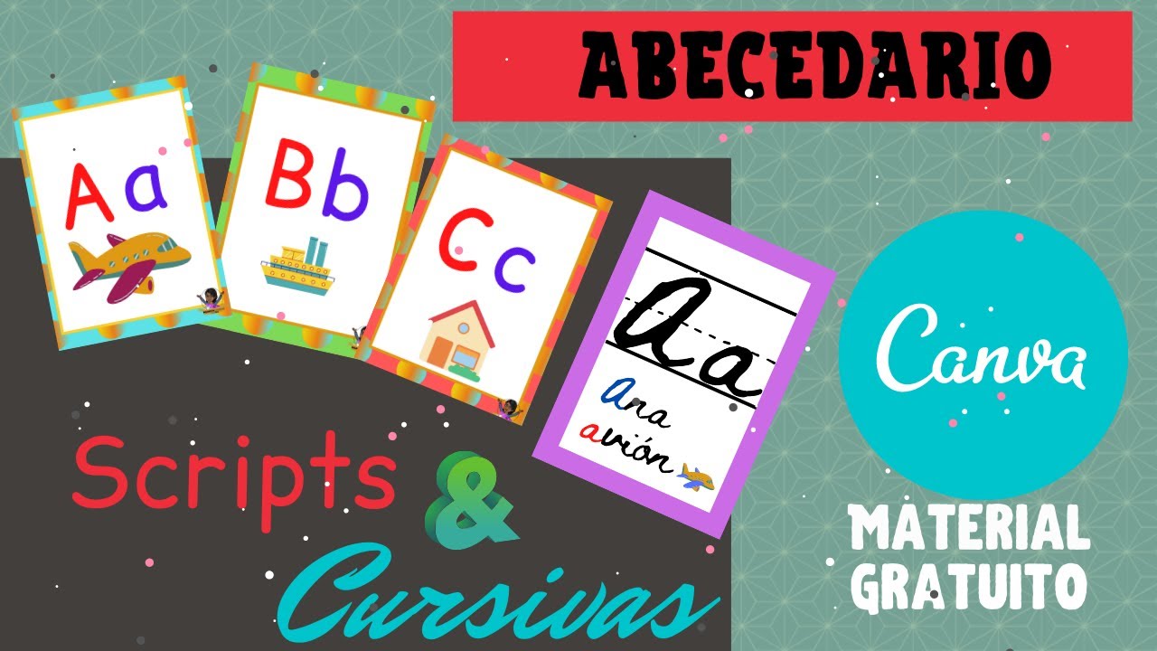 Cómo crear fichas de ABECEDARIO para niños en Canva✔️