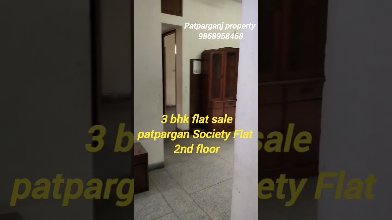 3 bhk flat sale  patparganj ! society flat in ip extension delhi #realestate  #flat #property #sale