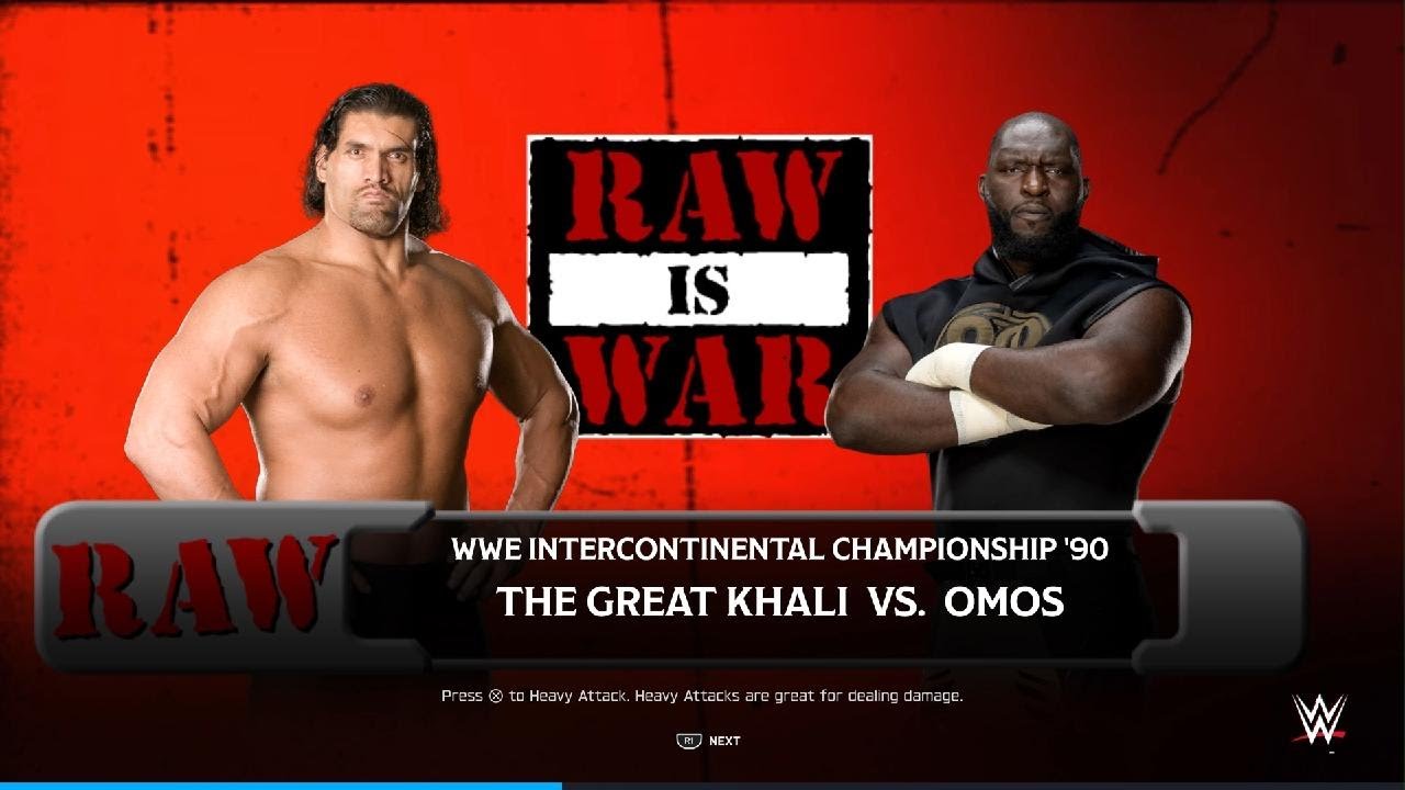 The Great Khali Vs Omos