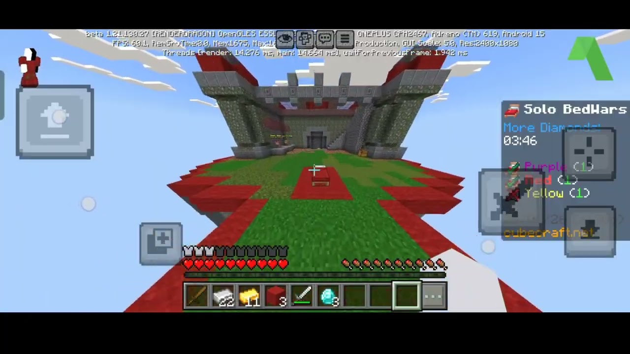 MCPE CUBECRAFT BEDWARS 
