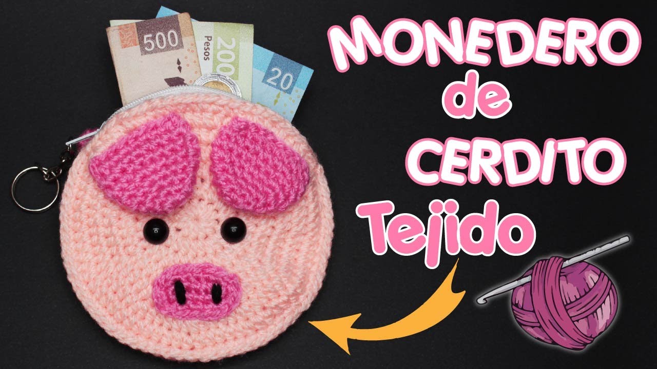 Monedero💰de Cerdito🐷Tejido 🧶Crochet