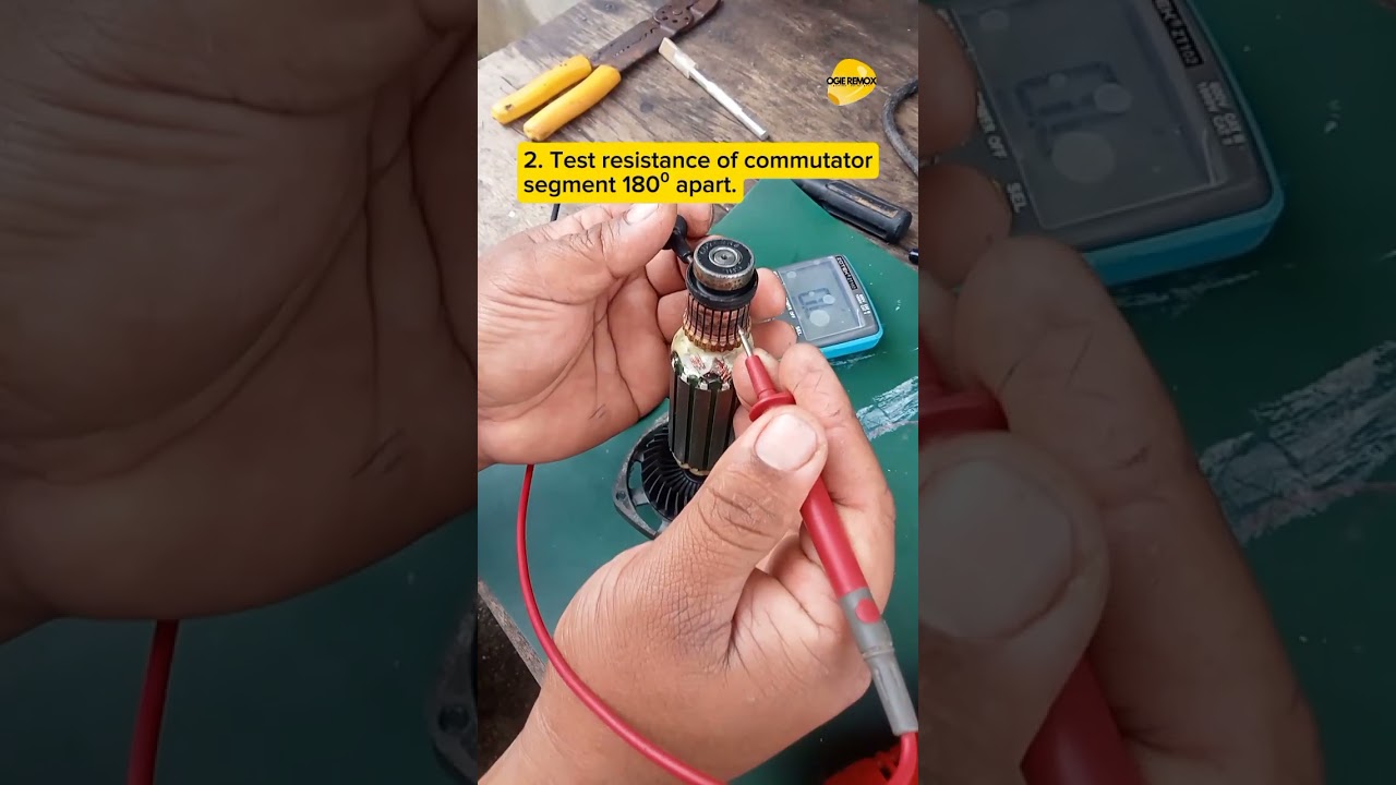 How to test armature windings. Makita 9556NB grinder.
