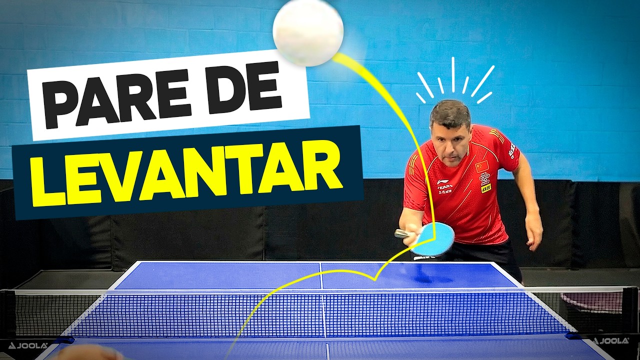 Pare de Levantar Saque Lateral no Tênis de Mesa (Ping Pong)