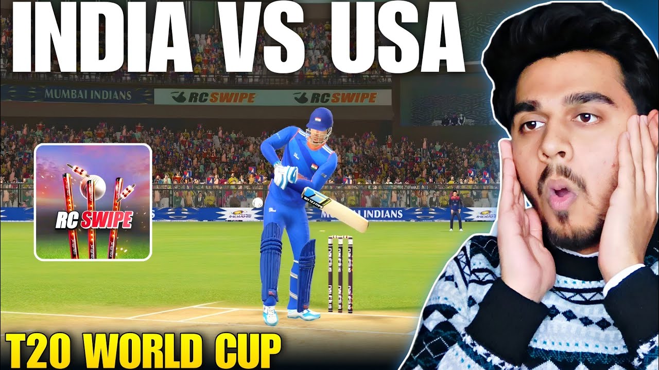 100(42)* Shivam Dube INDIA VS USA 2026 T20 World Cup Rc Swipe