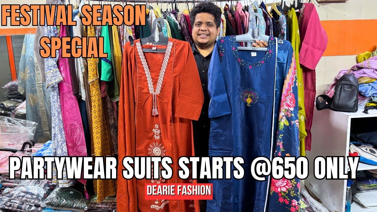 Partywear suits starts @650 only | Party Wear Ladies Suits Collection | Retail & Wholesale |