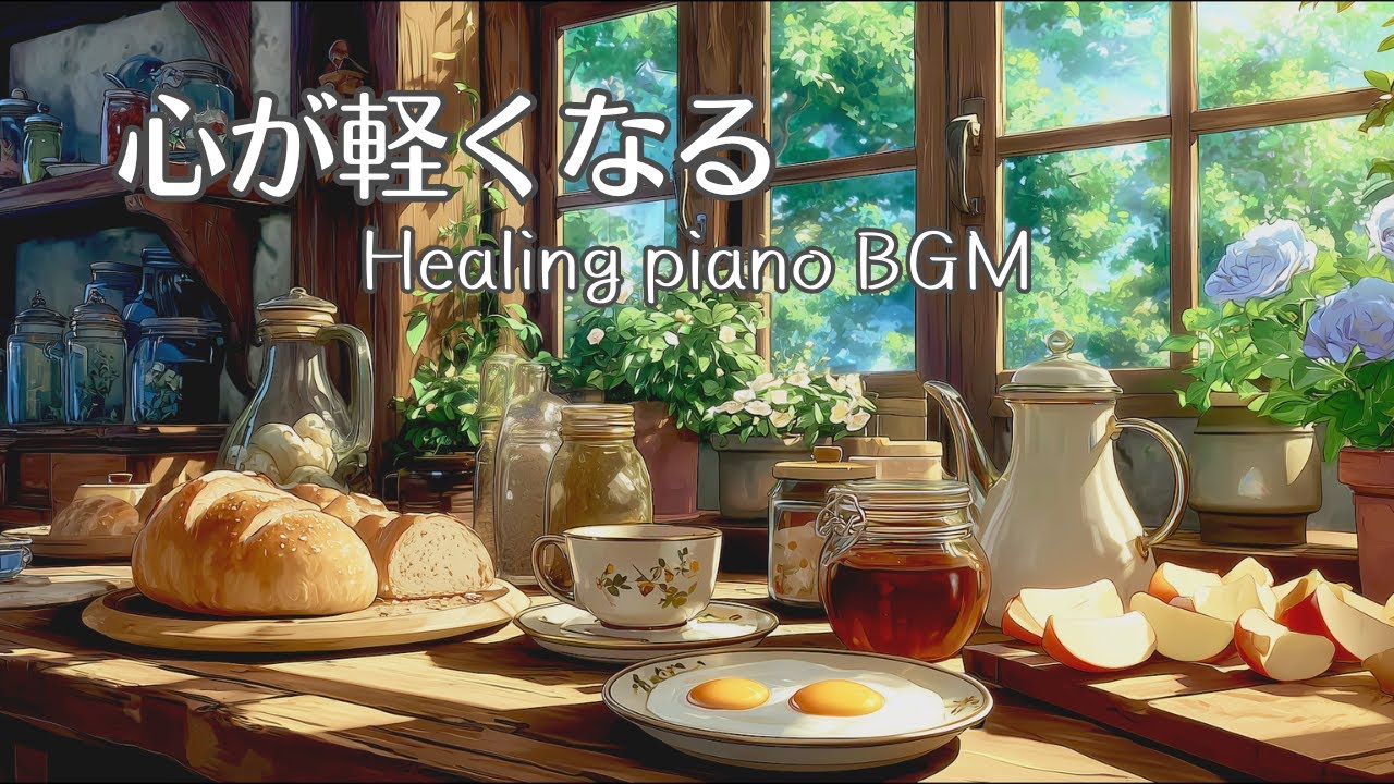 【朝の作業用BGM】幸せな朝の陽だまりと温かい朝食。一日のリズムを整える、穏やかなピアノBGM | 作業用・勉強用・リラックス