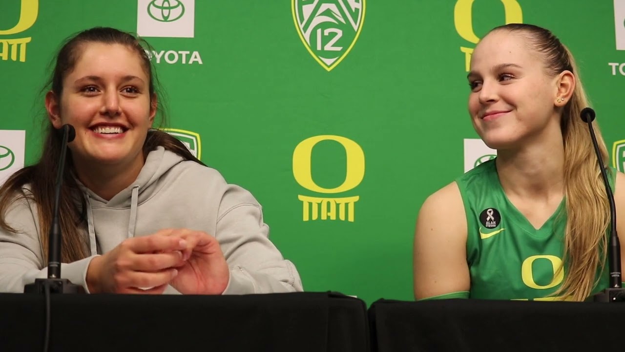 Gabby Gonzales and Mimi Colyer after defeating Colorado 11/5/23