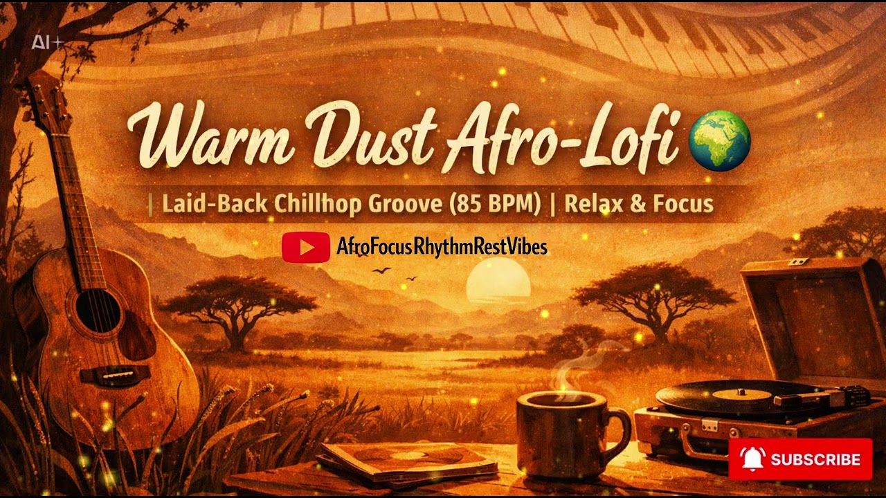 Warm Dust Afro-Lofi 🌍 | Laid-Back Chillhop Groove (85 BPM) | Relax & Focus 