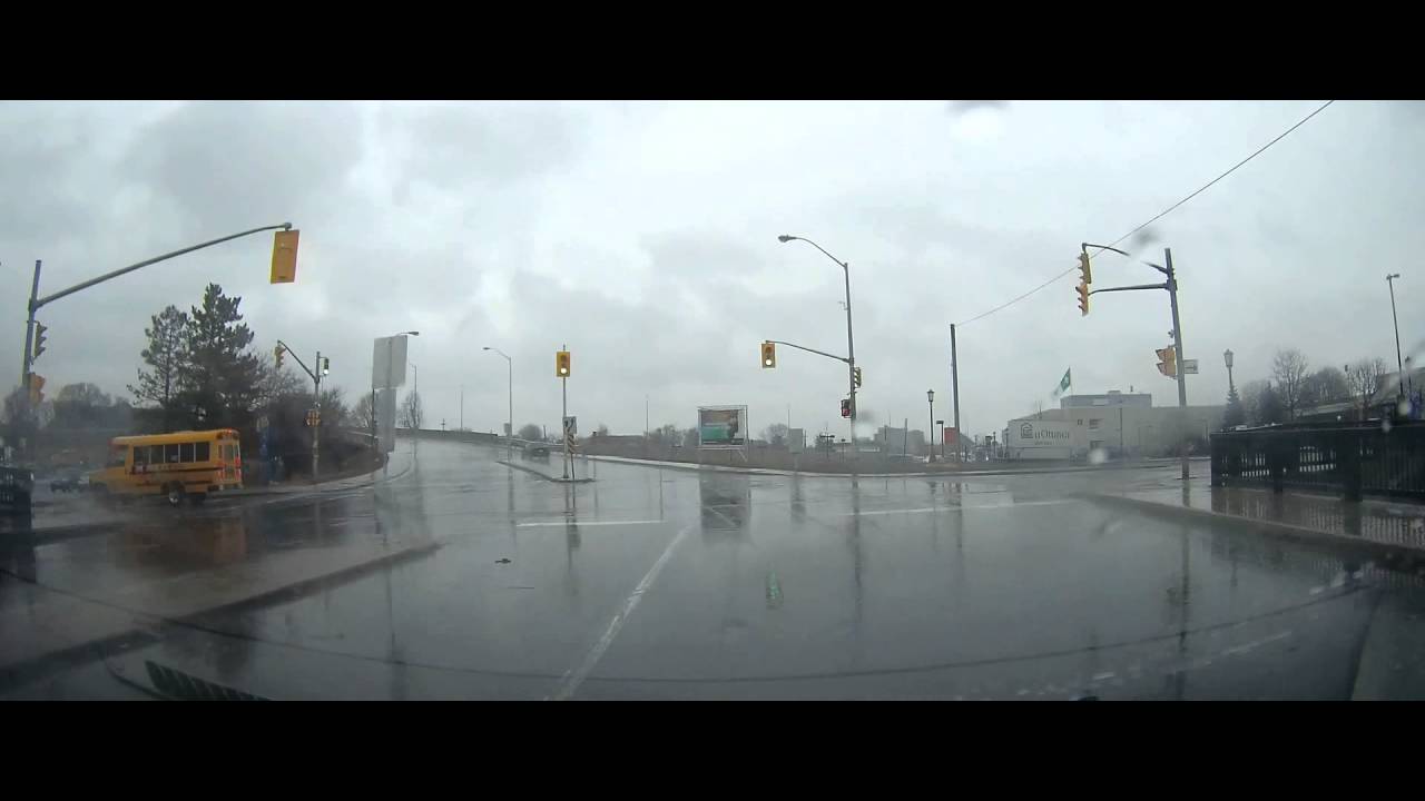 Driver swerves to intentionally splash pedestrians