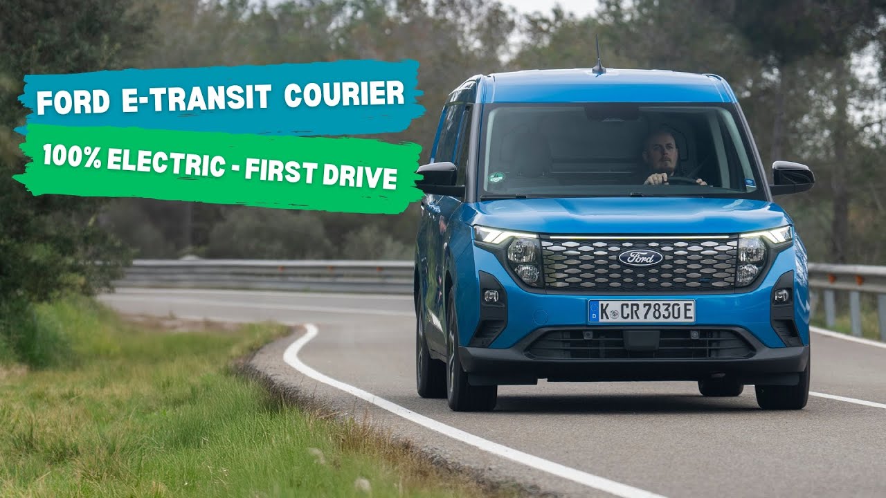 Ford E-Transit Courier - 100% Electric Van. First Drive
