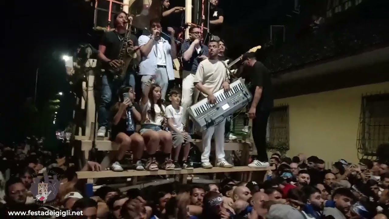 Crispano 2025 - Giglio spogliato Comitato Giglio del Popolo