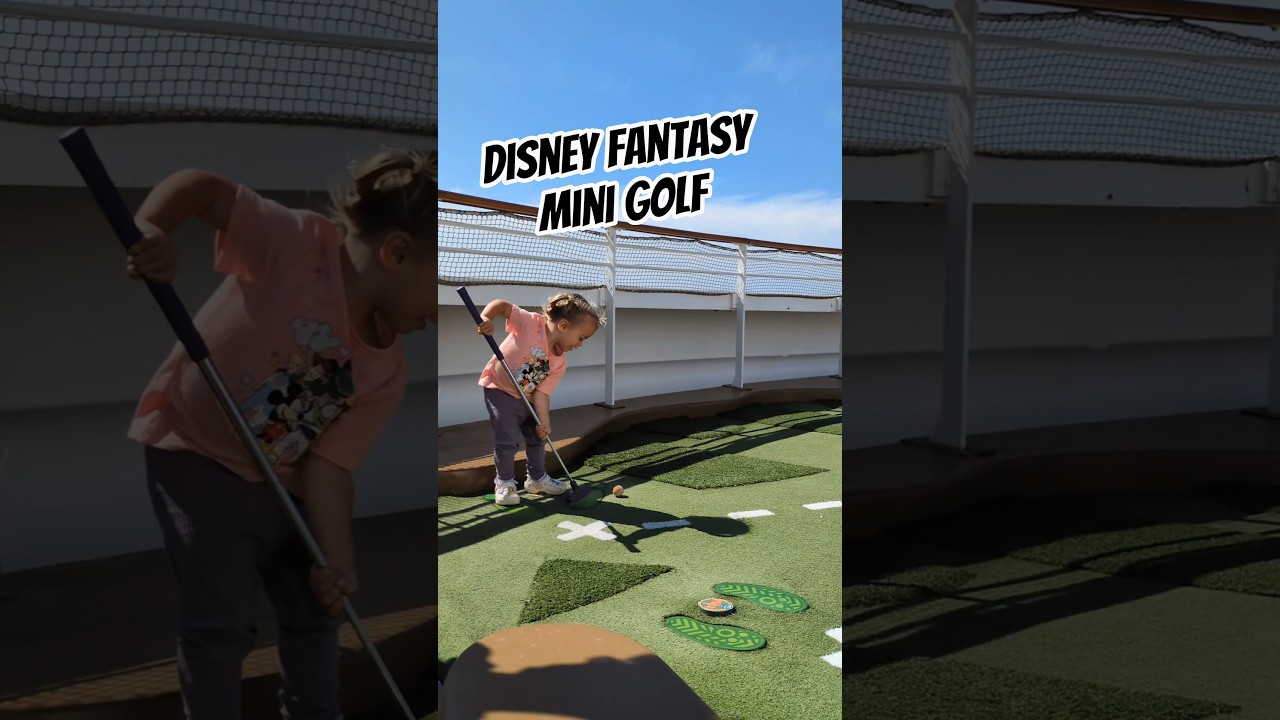 Мини-гольф на палубе 13 (немного ветрено) 🚢⛳ 