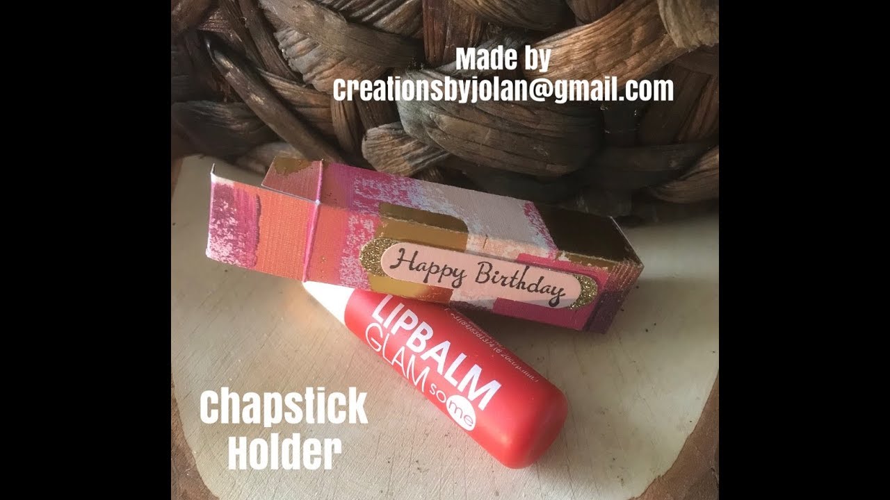 Stampin'Up chapstick box. Stampin'Up  Lipbalmdoosje
