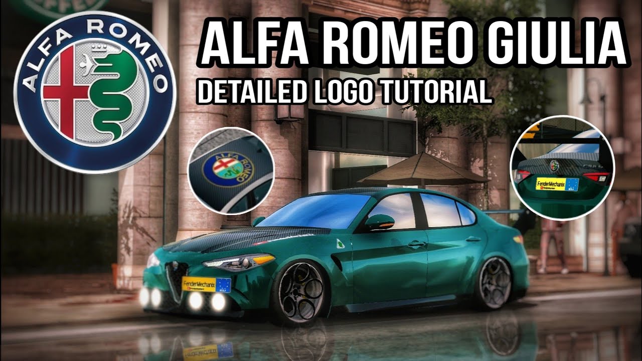 Alfa Romeo Giulia Detailed Logo Tutorial | Car Parking Multiplayer