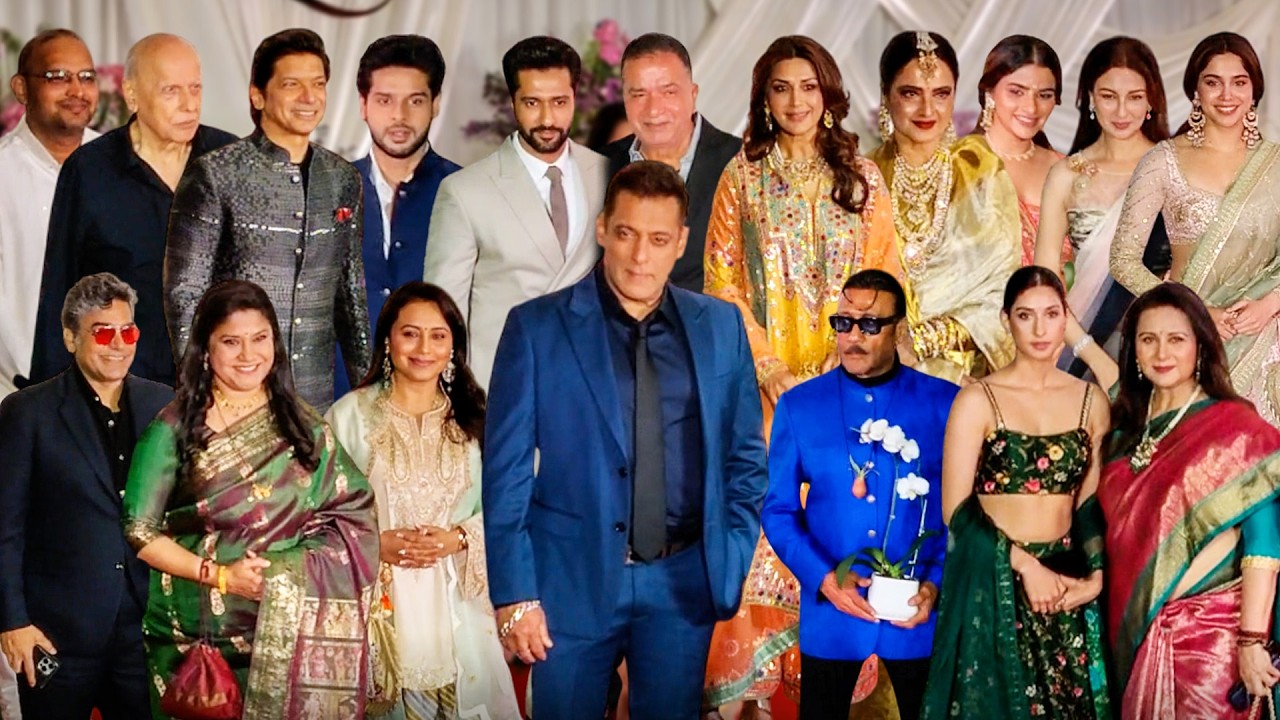 Isha Barjatya Wedding Red Carpet Salman Khan Vicky Kaushal Sharvari Wagh & Jackie Shroff Shine