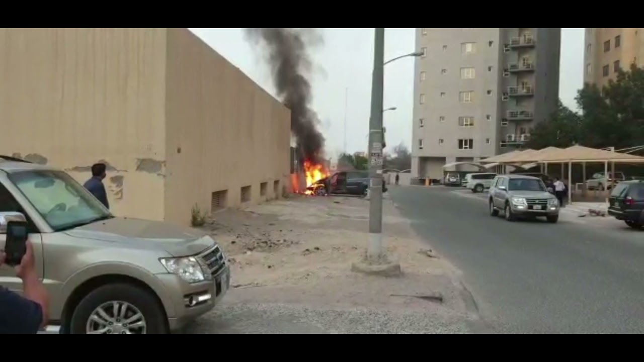 The car is on fire|kuwait