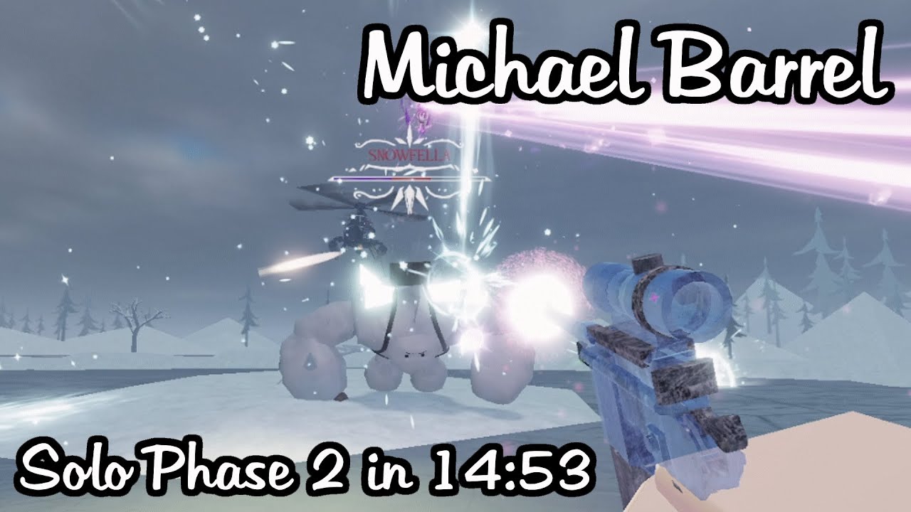 Roblox Michael's Zombies | Solo Michael Barrel Phase 2 Snowfella Speedrun in 14:53