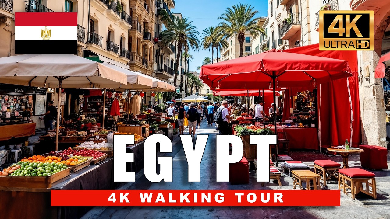 🇪🇬 Exploring Alexandria’s Markets – A Walking Tour Through Egypt’s Vibrant Bazaars | 4K HD 60fps