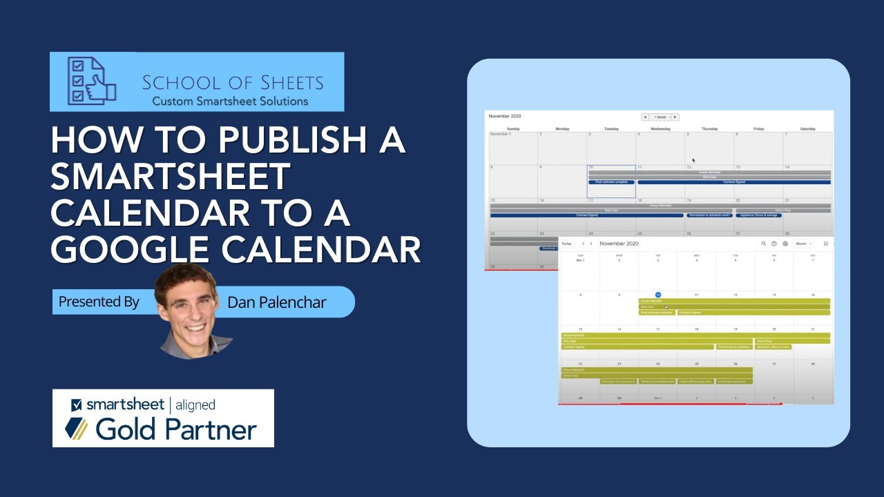 How to Create a Smartsheet Calendar and Publish It to Google Calendar | Smartsheet Tutorial