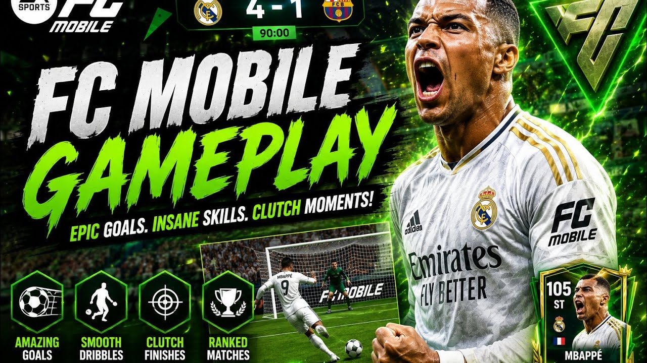 ⚽ FC Mobile Gameplay | Epic Goals, Skills & Match Highlights! 🔥