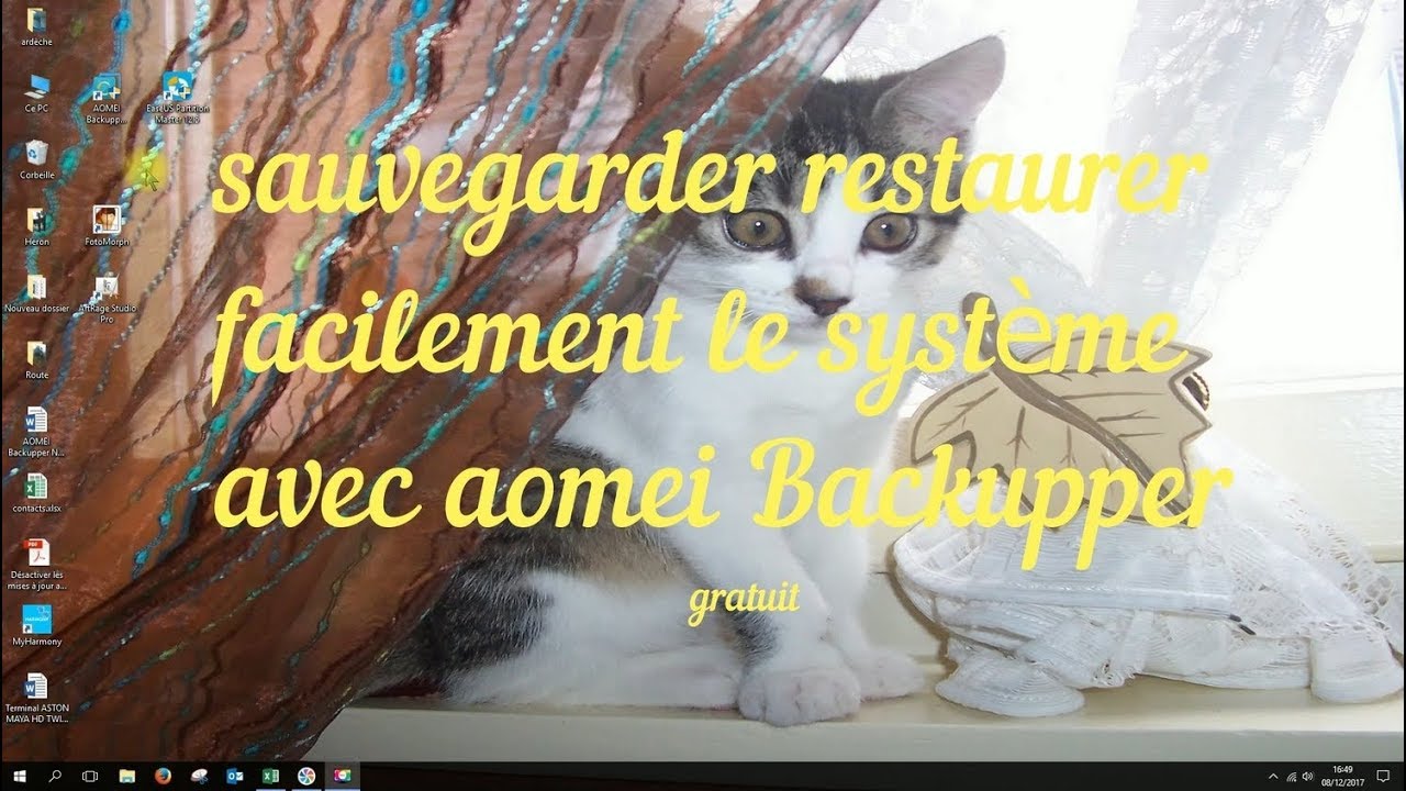 sauvegarde restauration système facile avec AOMEI Backupper - français