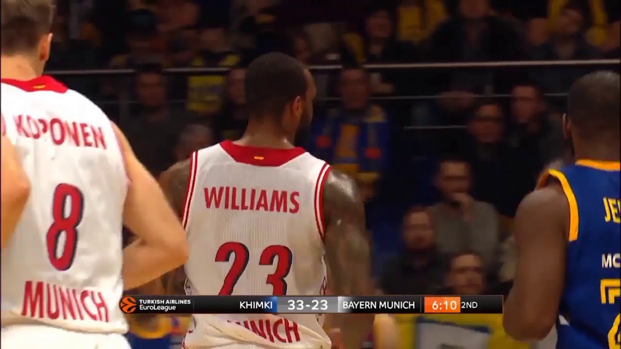 Derrick Williams highlights (Khimki Moscow-Bayern Munich: 60-71)