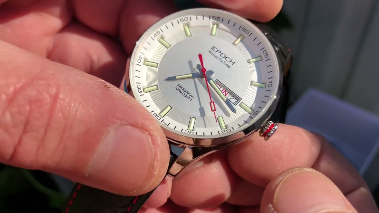 Часы с тритием с АлиЭкспресс «EPOCH» ref EP-6021GS. Tritium watch with AliExpress