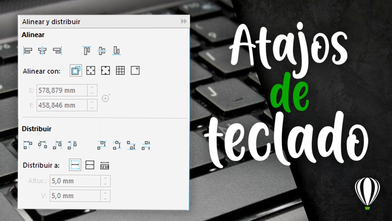 Alinear y Distribuir - CorelDraw [Atajos de Teclado]