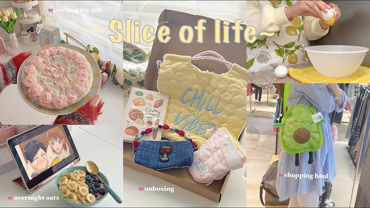 slice of life 🫧  life being a homebody, overnight oats, shopping haul, unboxing, Korean food