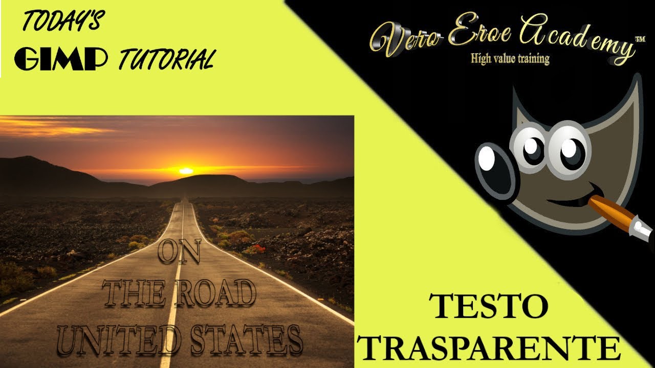 TUTORIAL GIMP - TESTO TRASPARENTE
