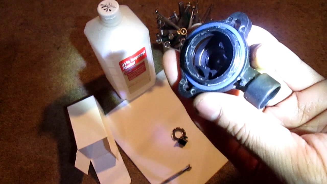 Repair - Clean Throttle Position Sensor (TPS) GMC Chevy Chevrolet 1996-2004 - Cleaning Adjust