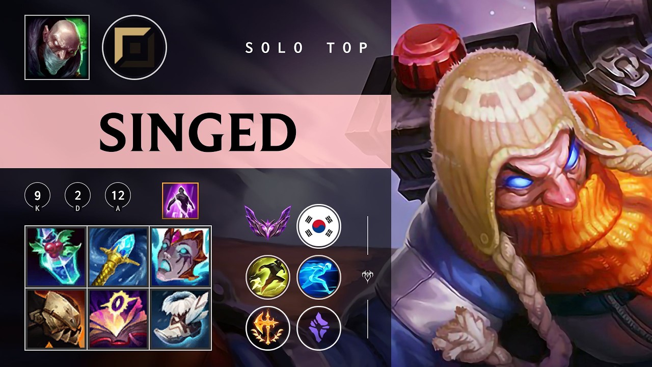 Singed Top vs Vayne - KR Master Patch 26.03