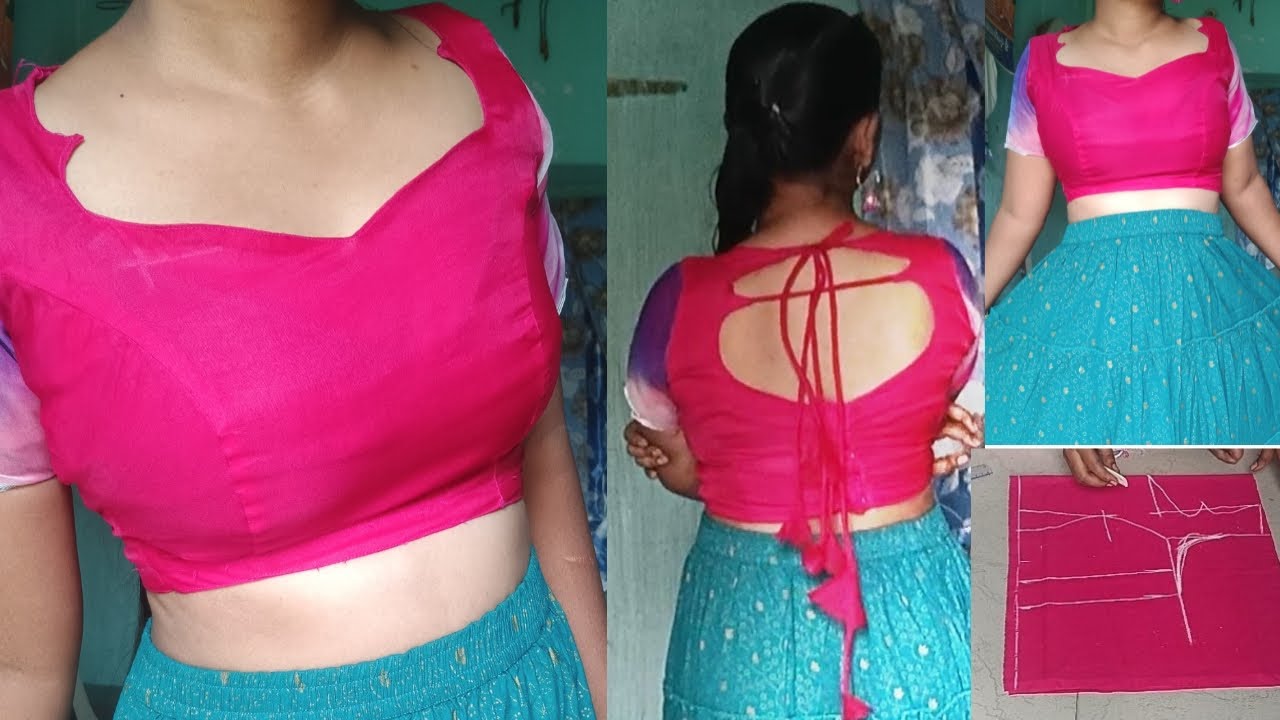 Princess cut blouse cutting and stitching telugu loo#cuttingandstitching #princesscutblousecutting 