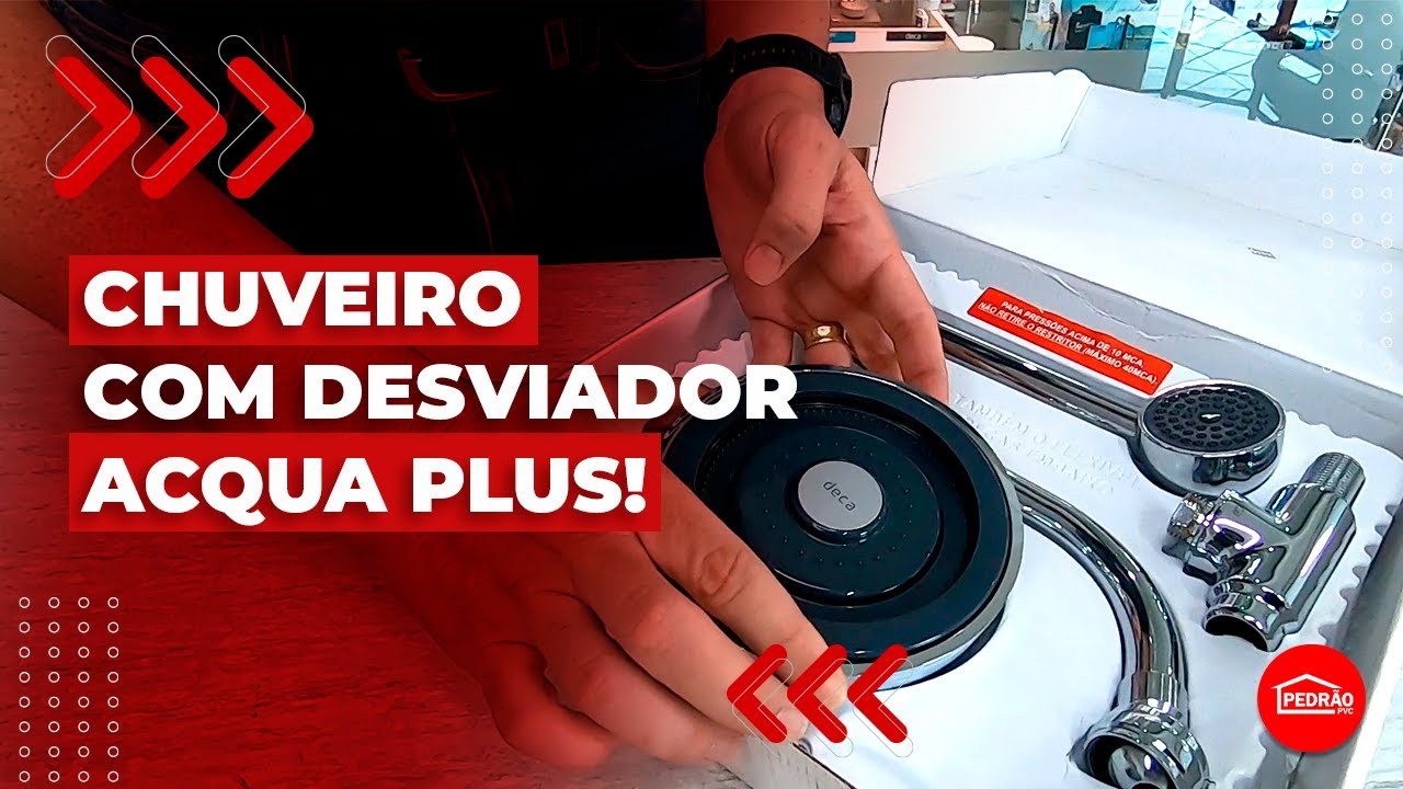 CHUVEIRO COM DESVIADOR E DUCHA MANUAL ACQUA PLUS | DECA
