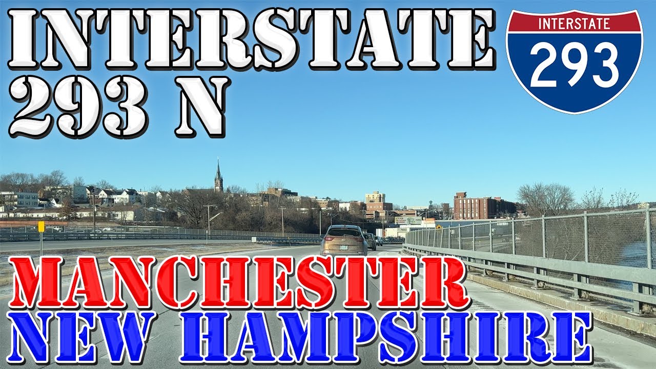 I-293 North - Manchester - New Hampshire - 4K Highway Drive