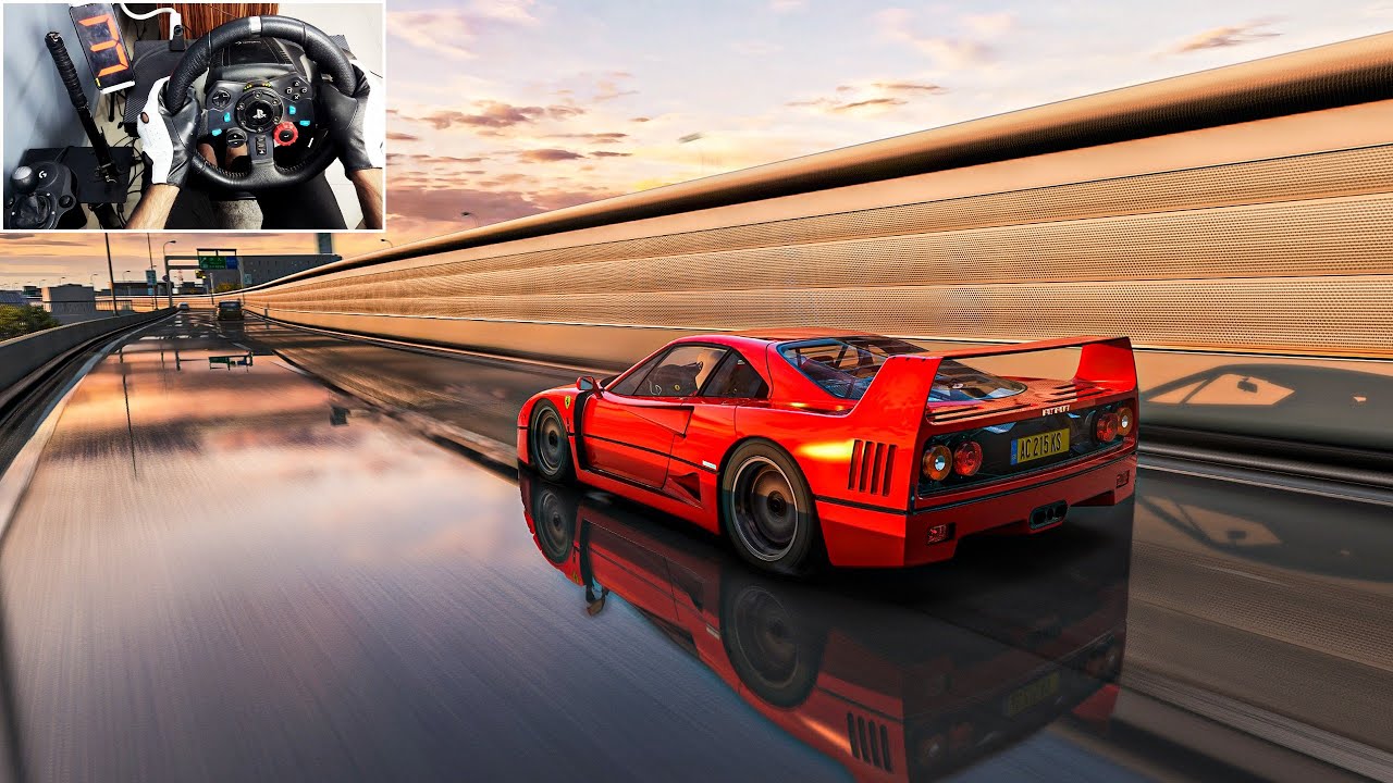 The Best Sounding Ferrari F40  | Assetto Corsa | Logitech G29 + Shifter Gameplay