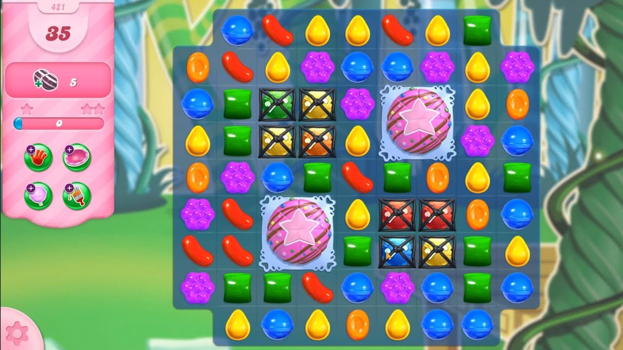 Candy Crush Saga Level 421 NO BOOSTERS