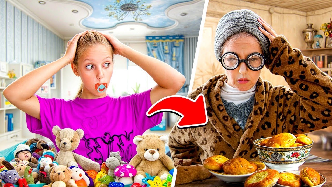 Amelka rośnie każdą godzinę ! OD NIEMOWLAKA DO BABCI  ! 🍼👵 Eliksir Czasu 🌟